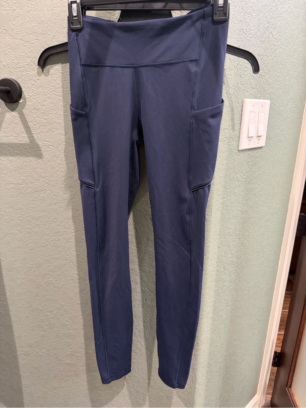 High rise lululemon Navy Leggings